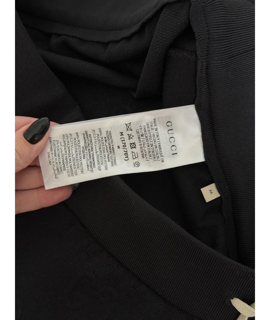 GUCCI Черная полиэстеровая юбка мини, фото 5