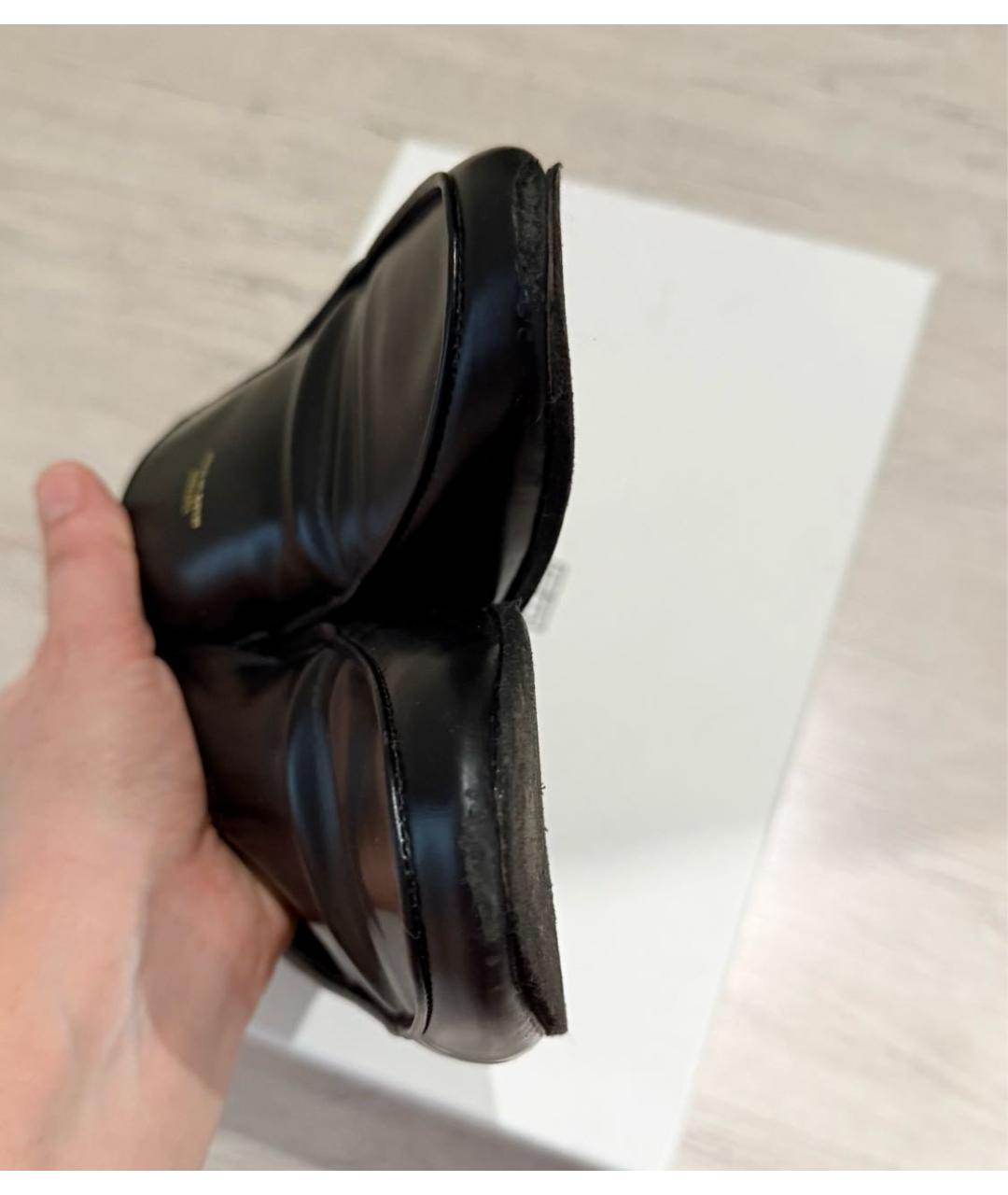 TOTEME Черные кожаные лоферы, фото 4