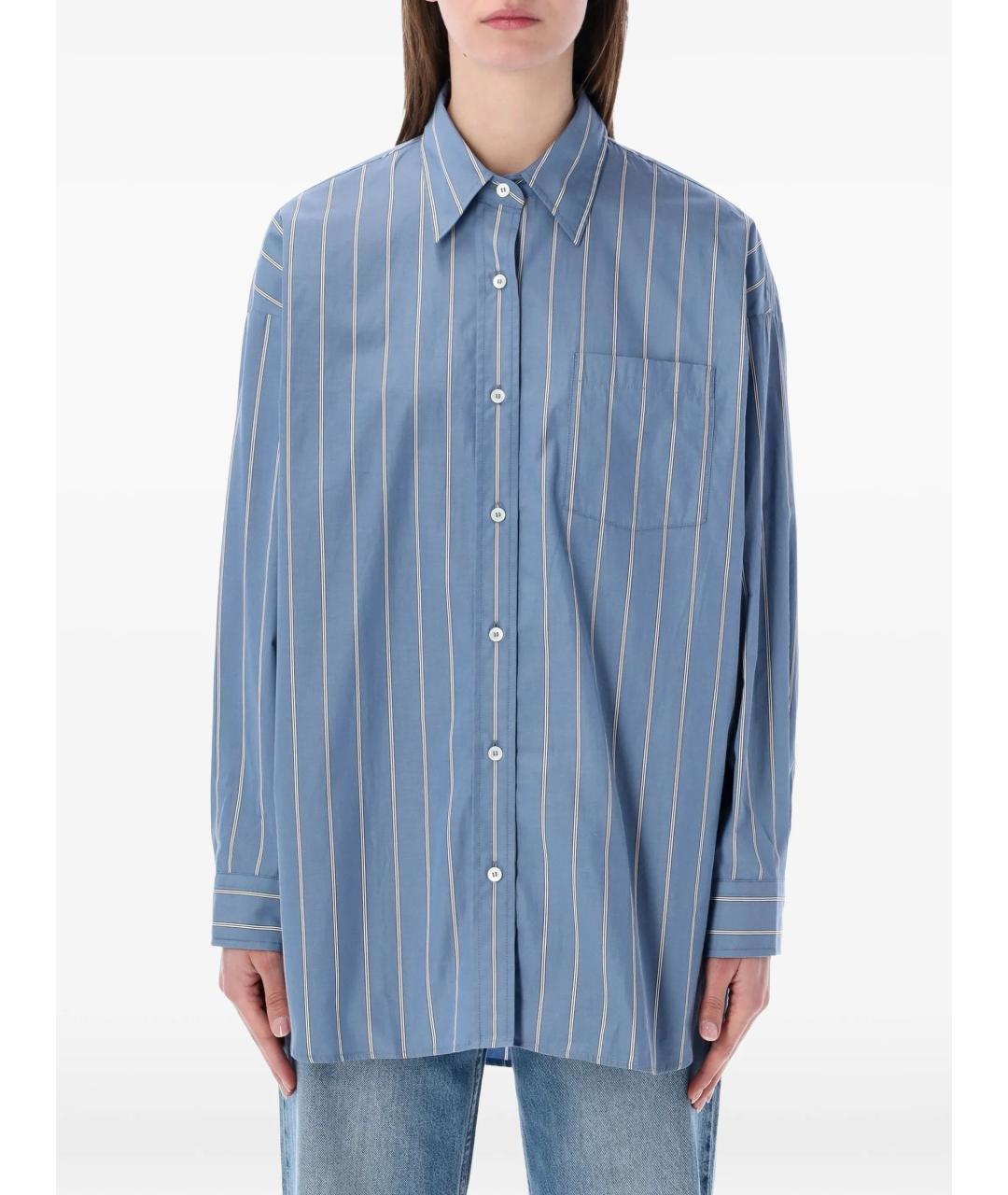 A.P.C. Синяя хлопковая рубашка, фото 3