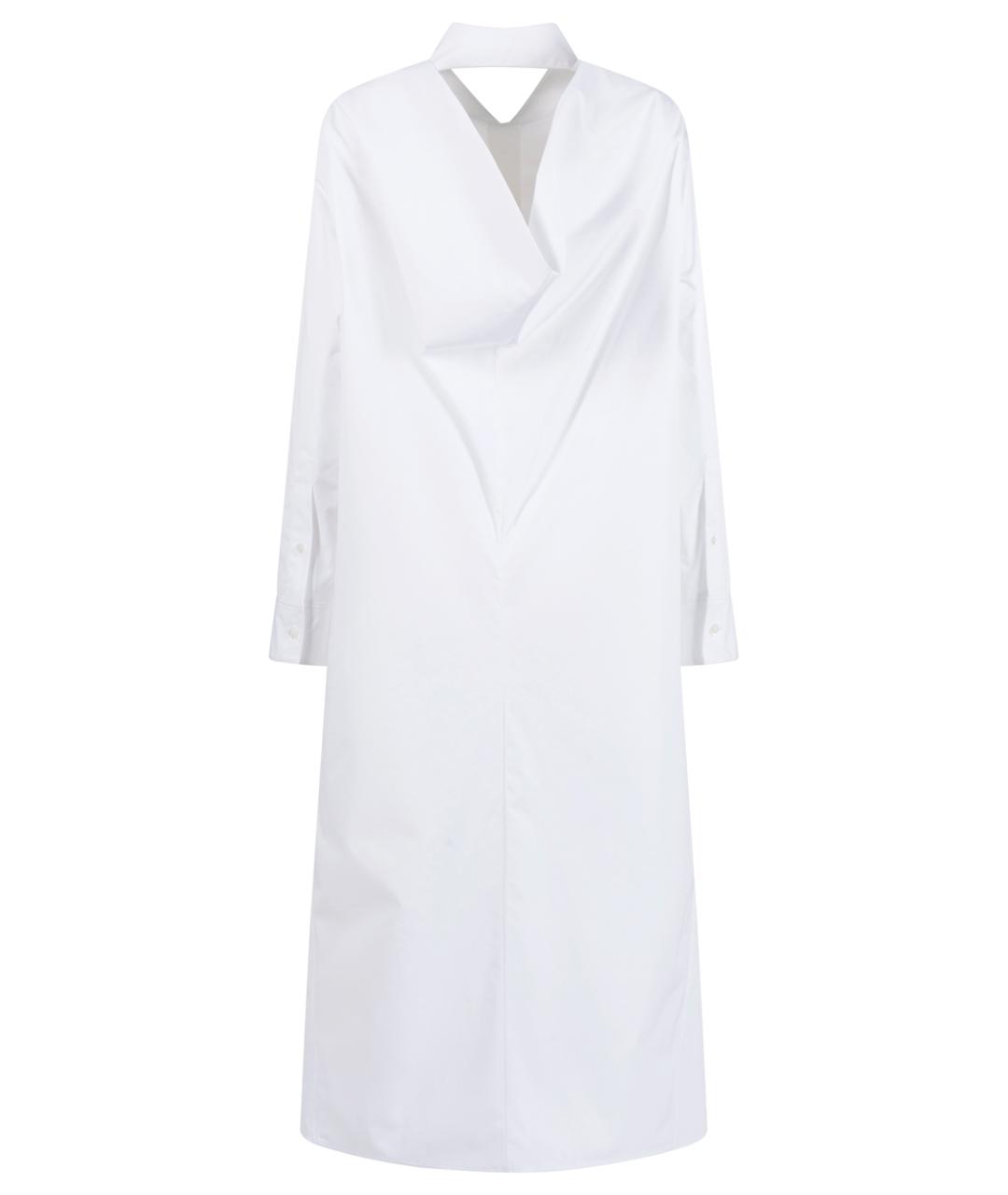BALENCIAGA Белое хлопковое повседневное платье, фото 2