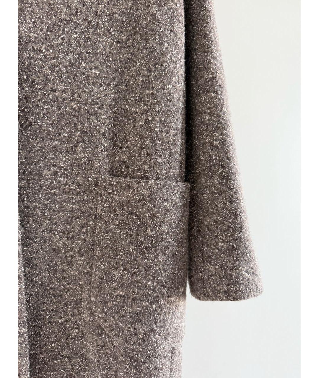 FABIANA FILIPPI Серое шерстяное пальто, фото 5