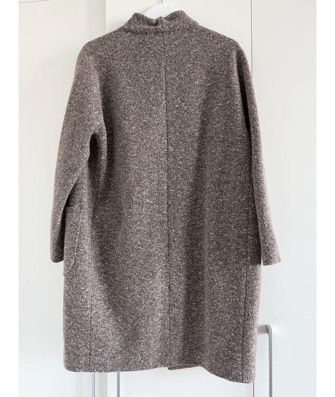 FABIANA FILIPPI Серое шерстяное пальто, фото 2