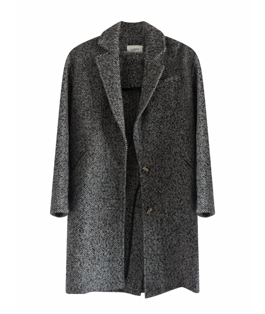 ISABEL MARANT ETOILE Серое шерстяное пальто, фото 1