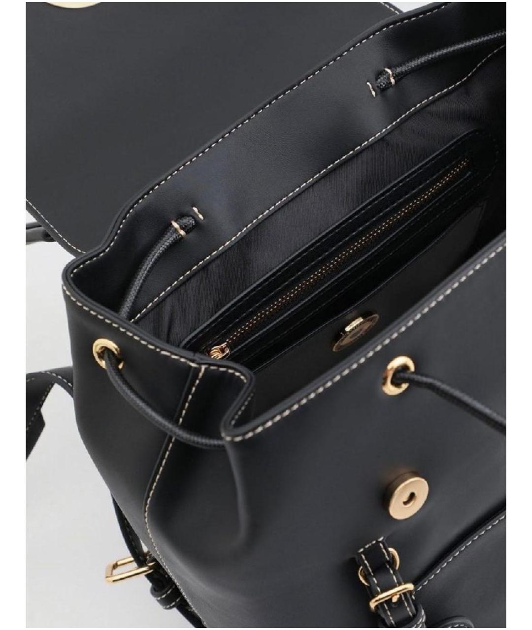 LOVE MOSCHINO Черный рюкзак из искусственной кожи, фото 3