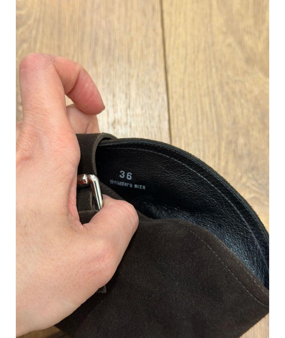 HOGAN Коричневые замшевые ботильоны, фото 8