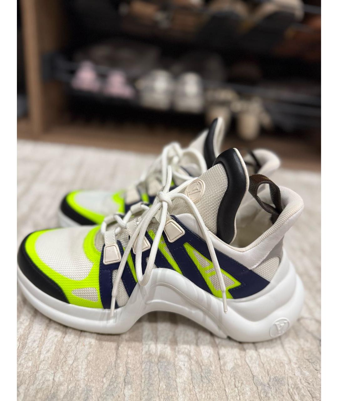 LOUIS VUITTON Мульти кожаные кроссовки, фото 5