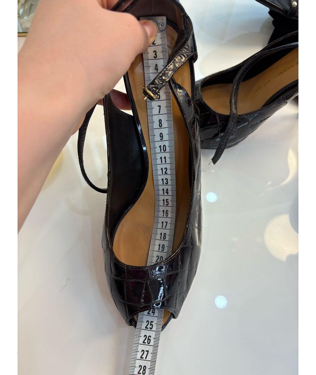 GIUSEPPE ZANOTTI DESIGN Коричневые туфли из экзотической кожи, фото 5