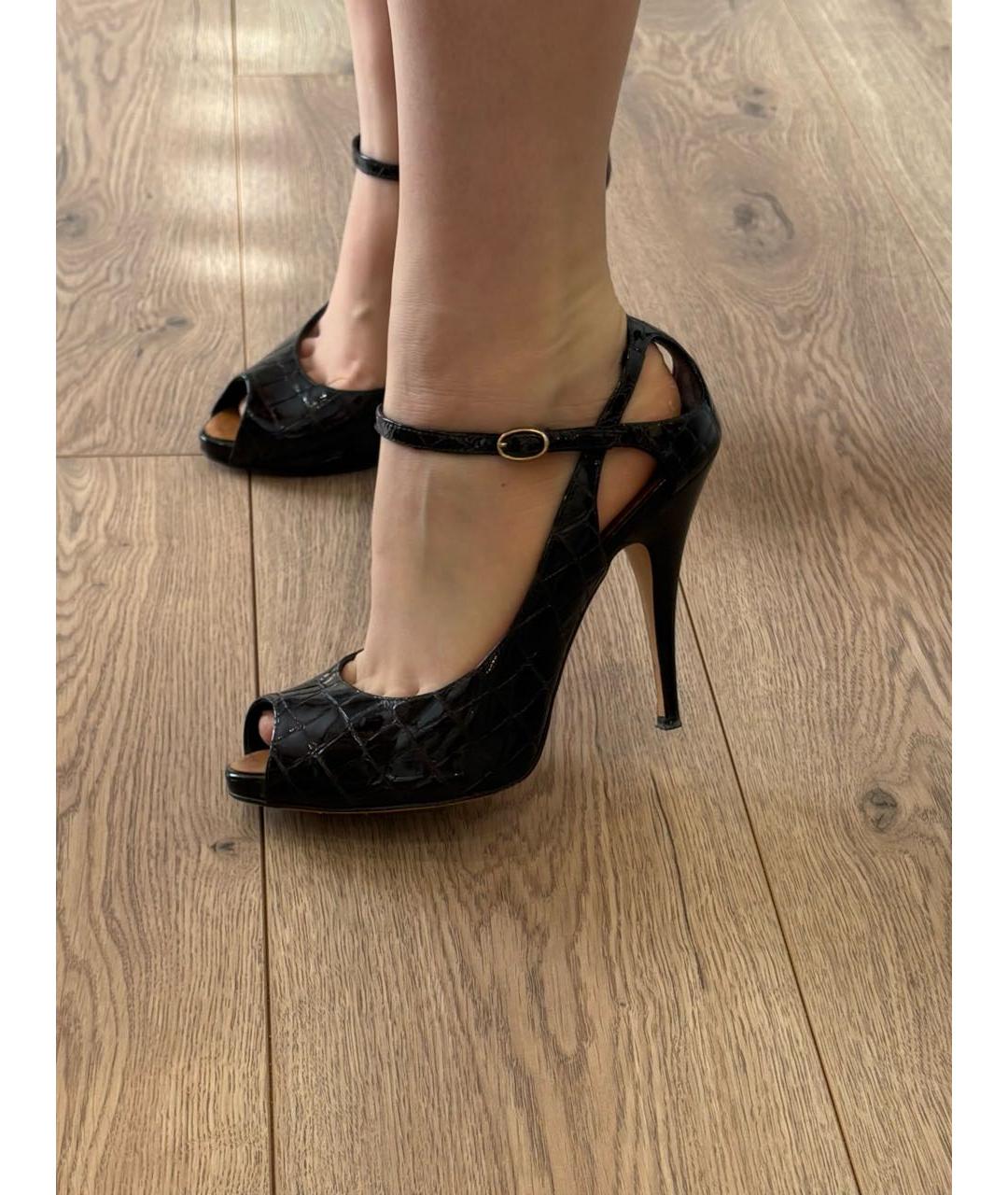 GIUSEPPE ZANOTTI DESIGN Коричневые туфли из экзотической кожи, фото 6