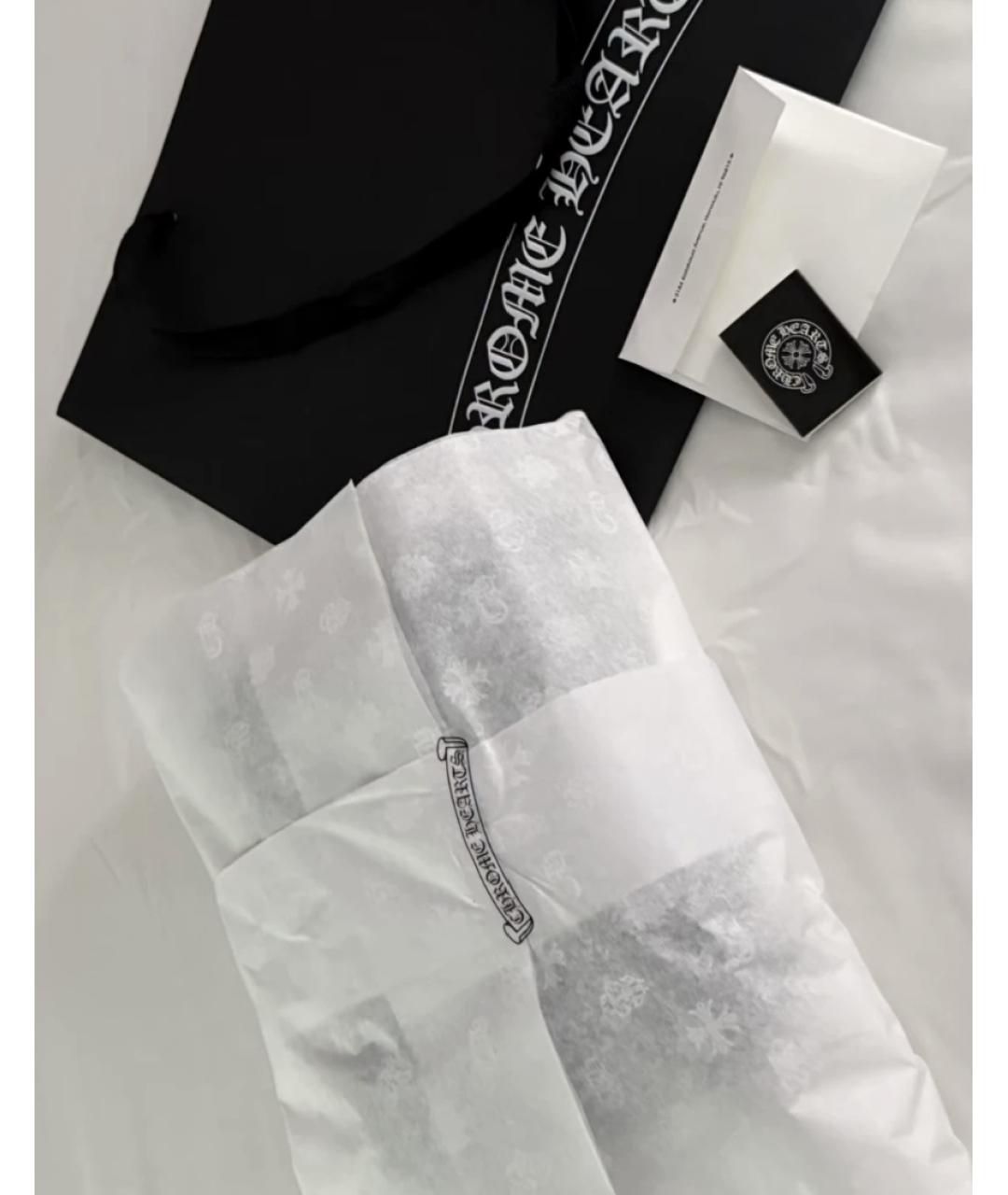 CHROME HEARTS Черная хлопковая футболка, фото 2