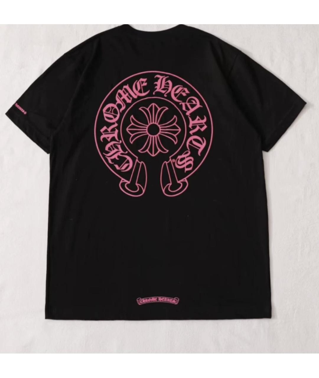 CHROME HEARTS Черная хлопковая футболка, фото 4