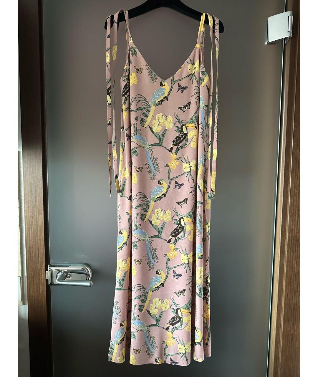 REFORMATION Мульти вискозное повседневное платье, фото 9