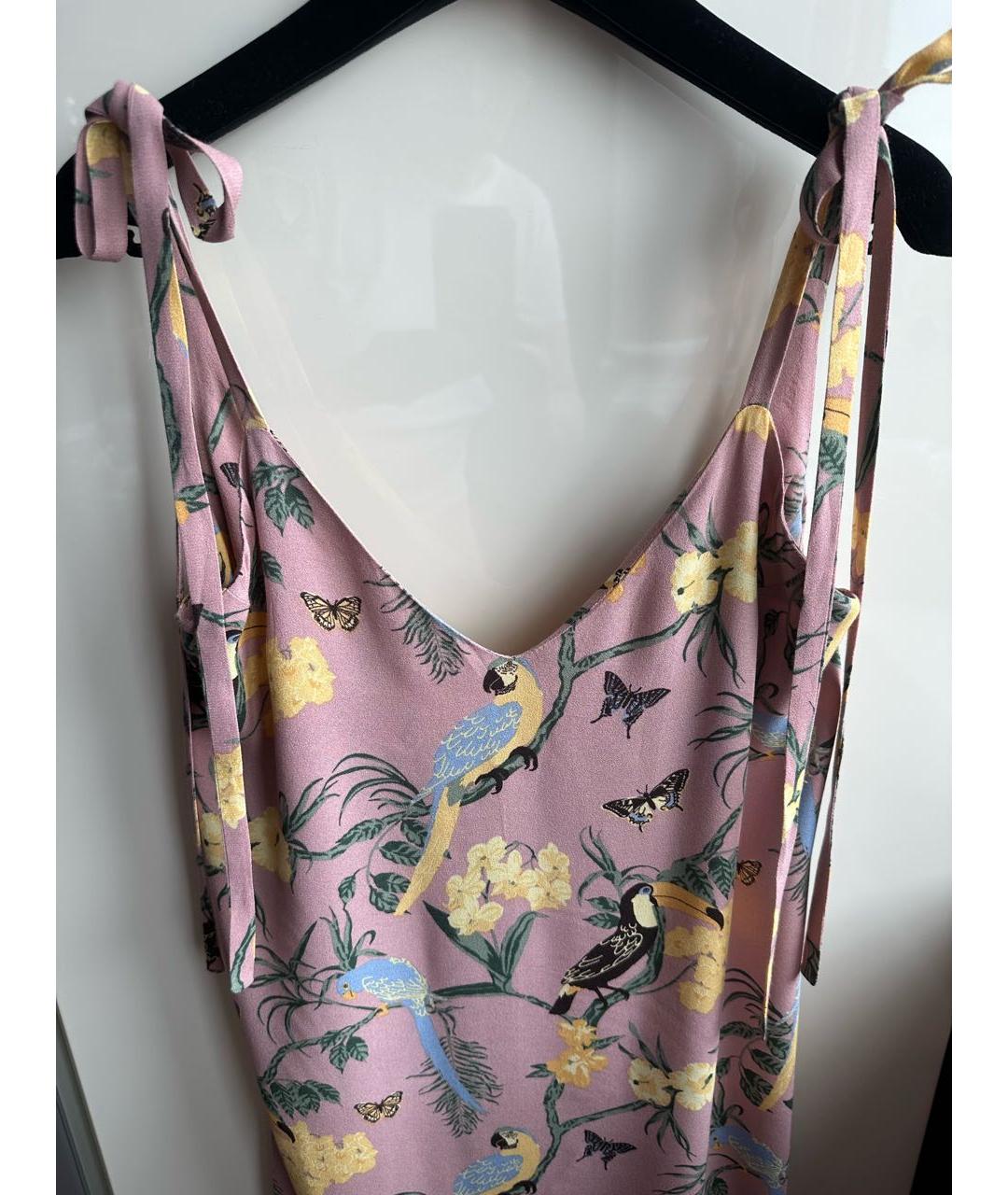 REFORMATION Мульти вискозное повседневное платье, фото 5