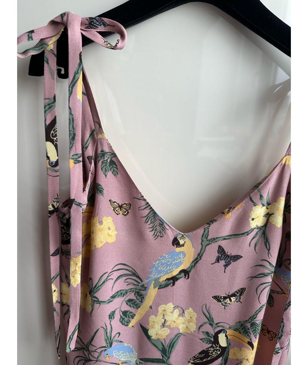 REFORMATION Мульти вискозное повседневное платье, фото 8