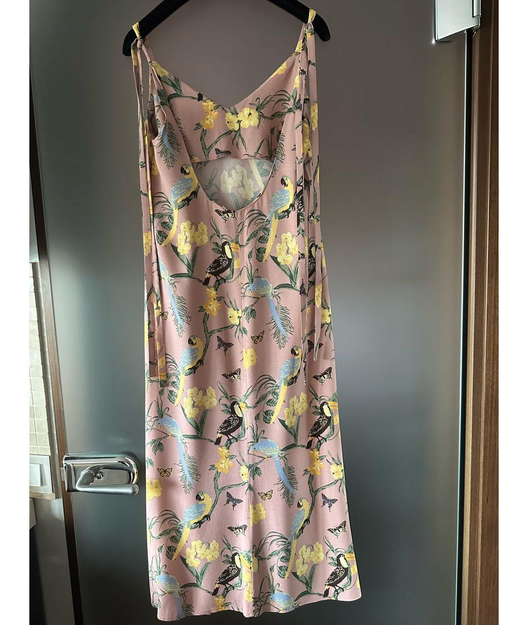 REFORMATION Мульти вискозное повседневное платье, фото 2