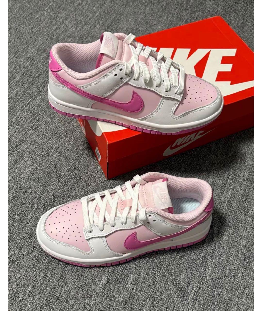 NIKE Розовые кожаные кроссовки, фото 2