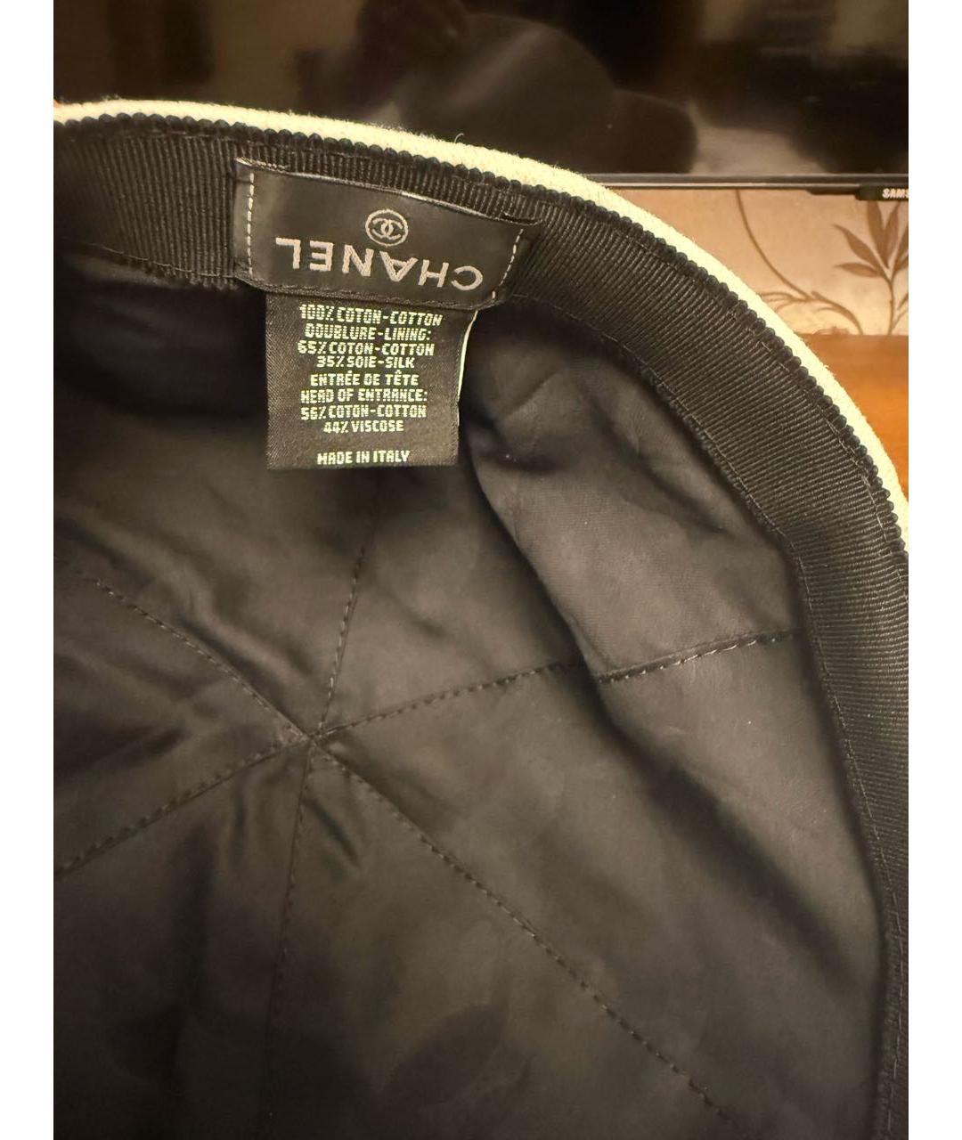 CHANEL Белая хлопковая кепка, фото 5