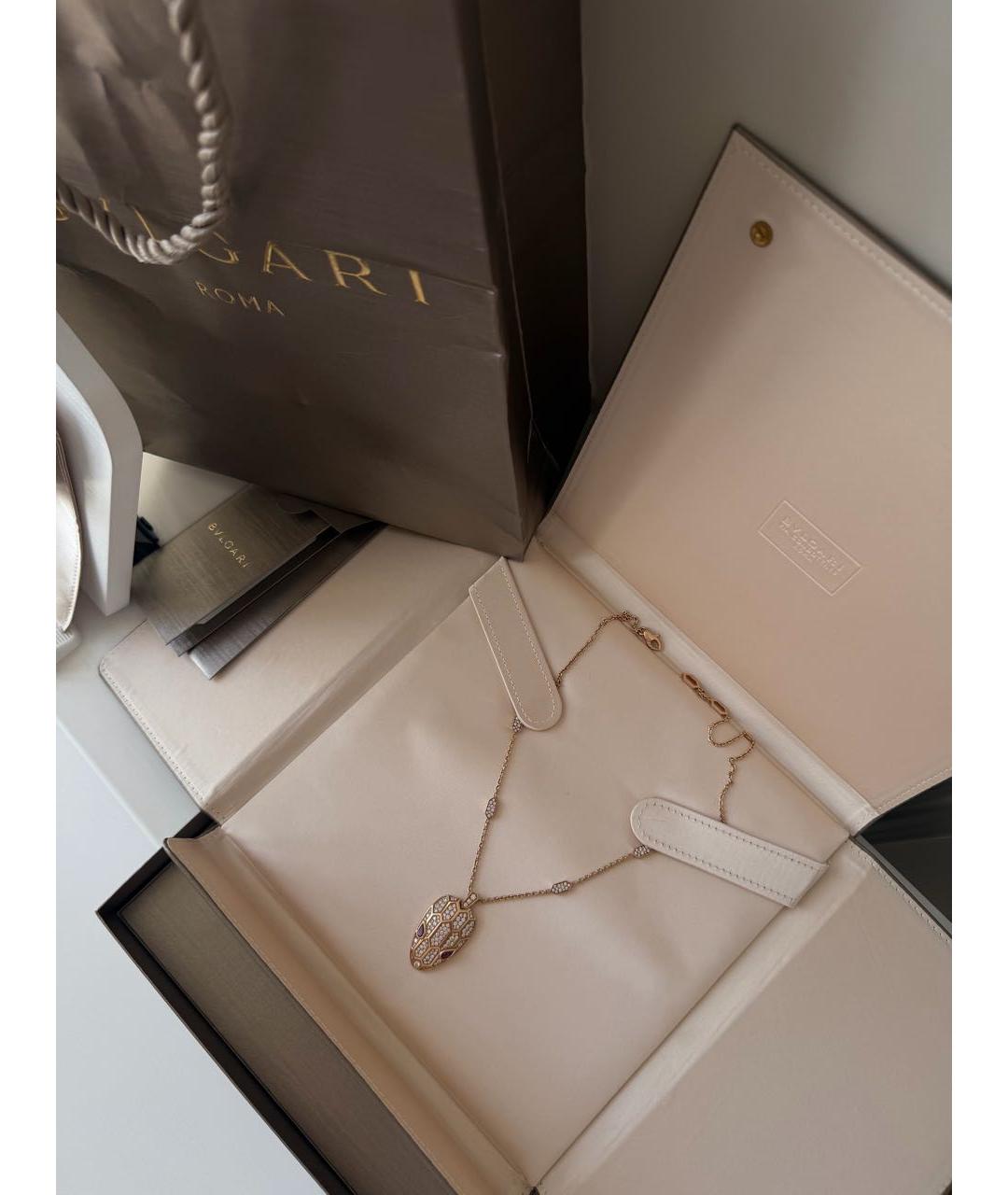 BVLGARI Золотой кулон из розового золота, фото 6