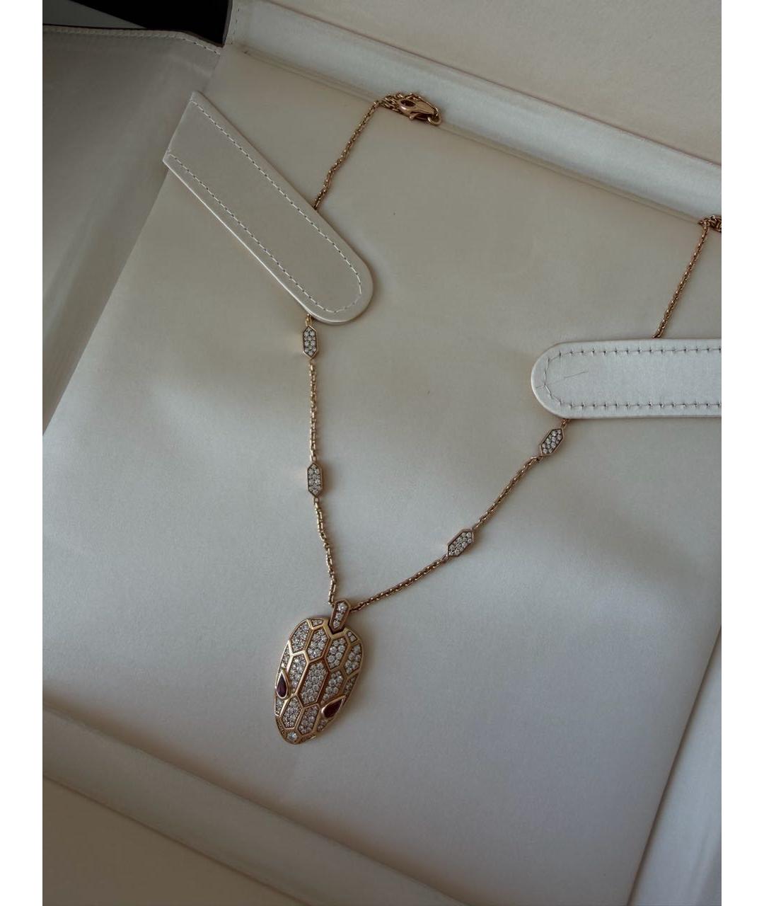 BVLGARI Золотой кулон из розового золота, фото 5