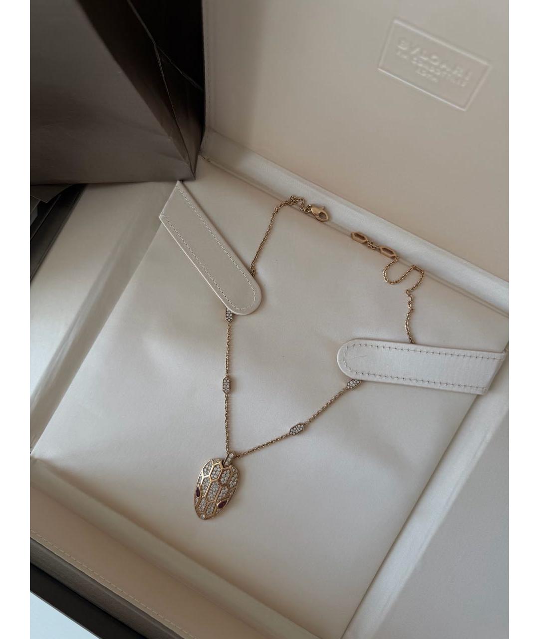 BVLGARI Золотой кулон из розового золота, фото 7