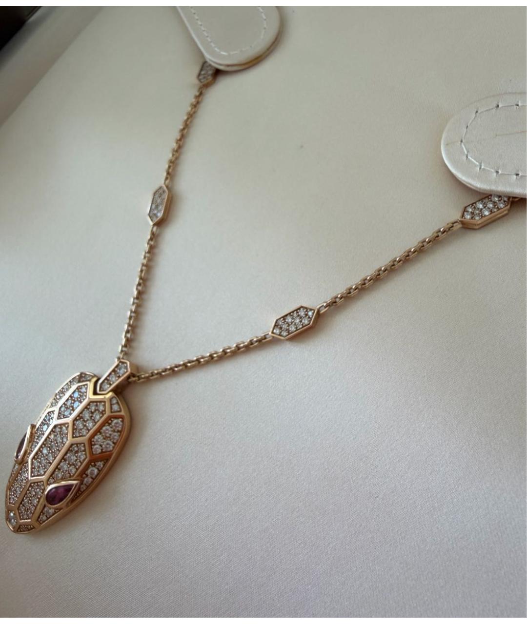 BVLGARI Золотой кулон из розового золота, фото 3