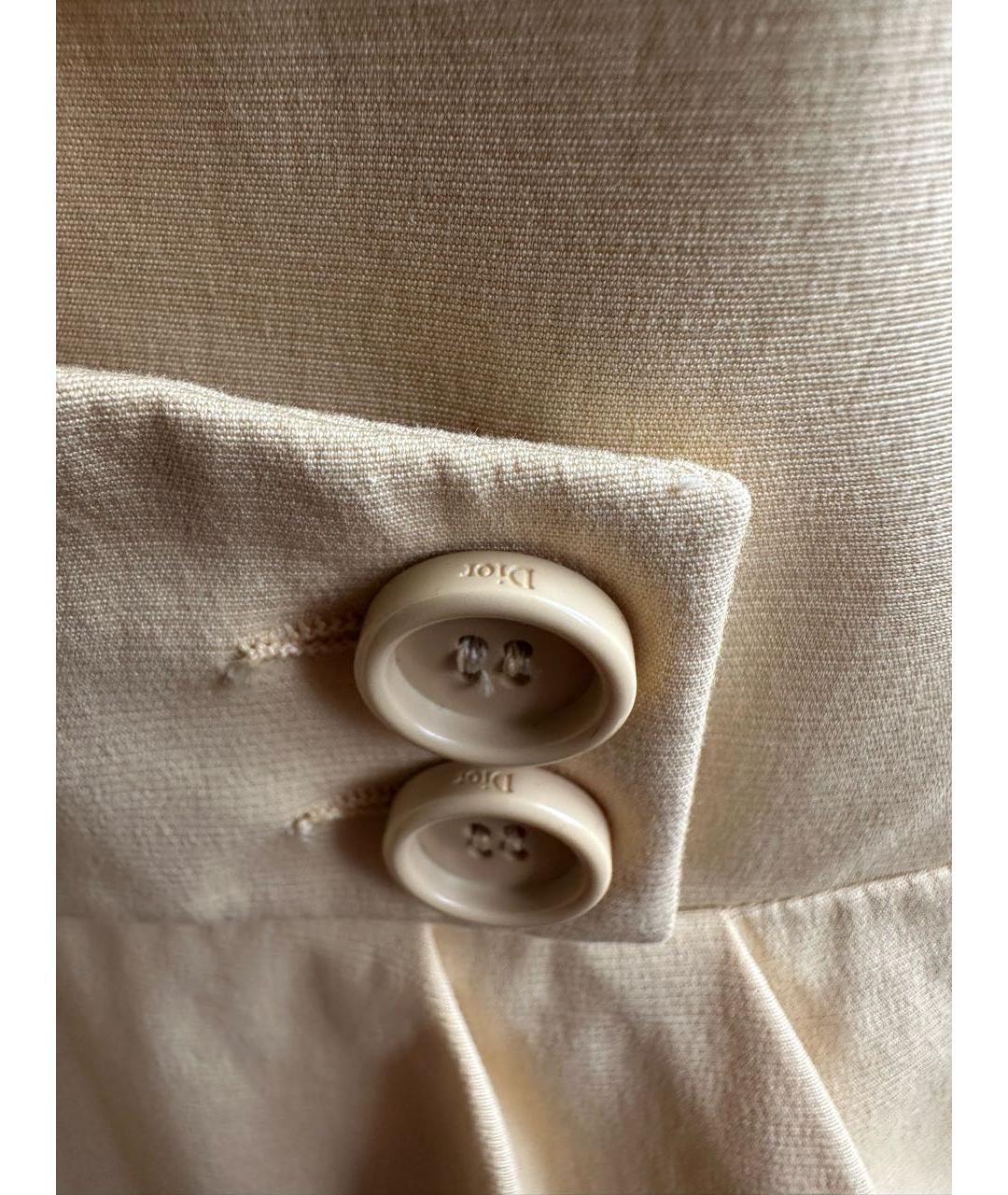 CHRISTIAN DIOR Желтое хлопковое платье, фото 7