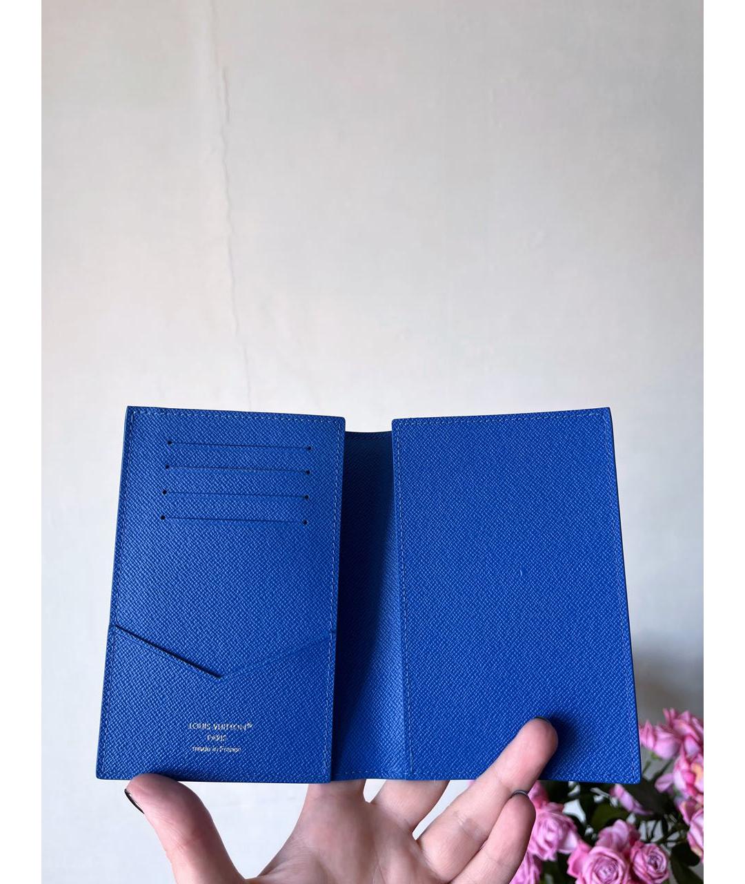 LOUIS VUITTON Синий кардхолдер, фото 6