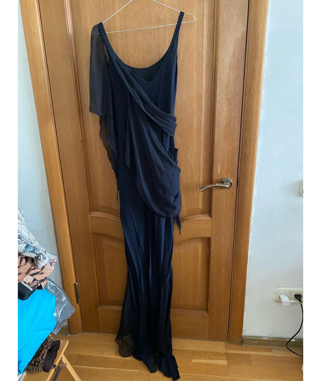 CHANEL Черное шелковое вечернее платье, фото 8