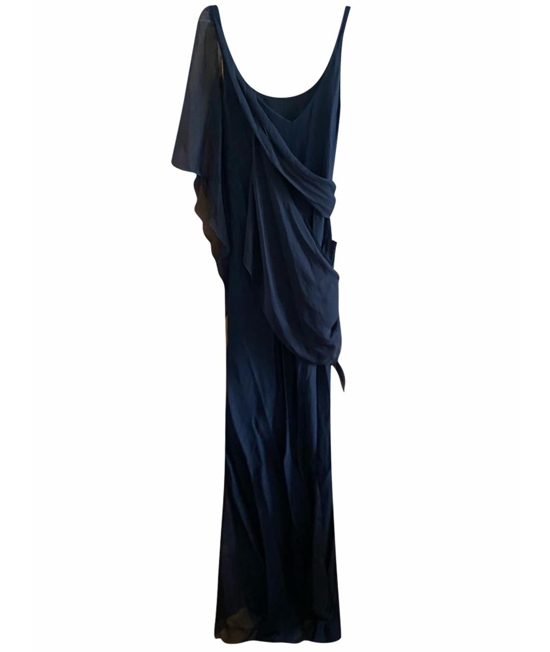 CHANEL Черное шелковое вечернее платье, фото 1