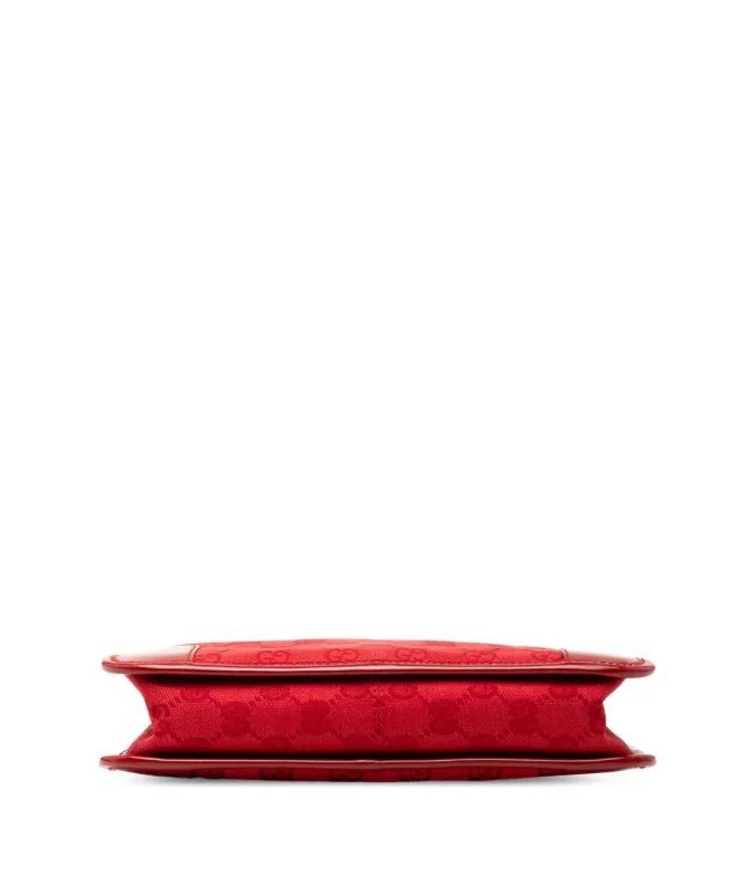 GUCCI Красная сумка с короткими ручками из лакированной кожи, фото 6