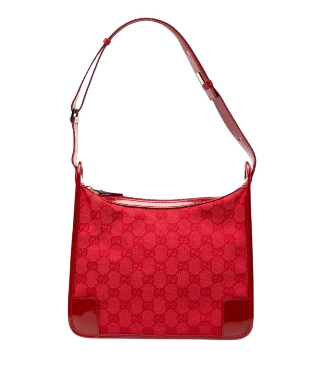 GUCCI Красная сумка с короткими ручками из лакированной кожи, фото 7