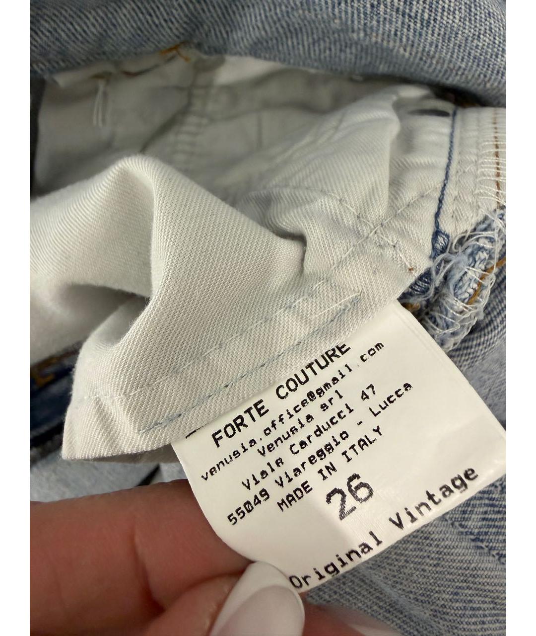 FORTE COUTURE Голубой хлопковый комбинезон, фото 4