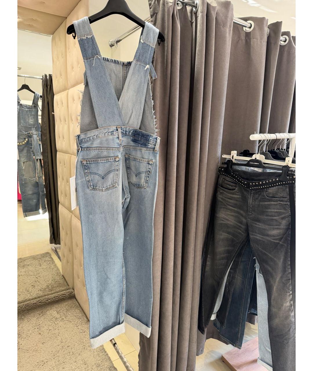 FORTE COUTURE Голубой хлопковый комбинезон, фото 5