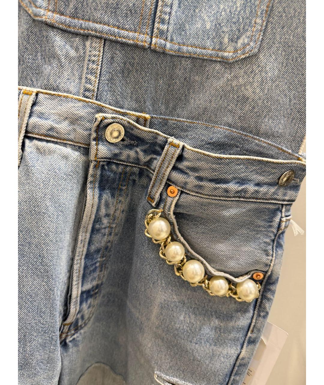 FORTE COUTURE Голубой хлопковый комбинезон, фото 2