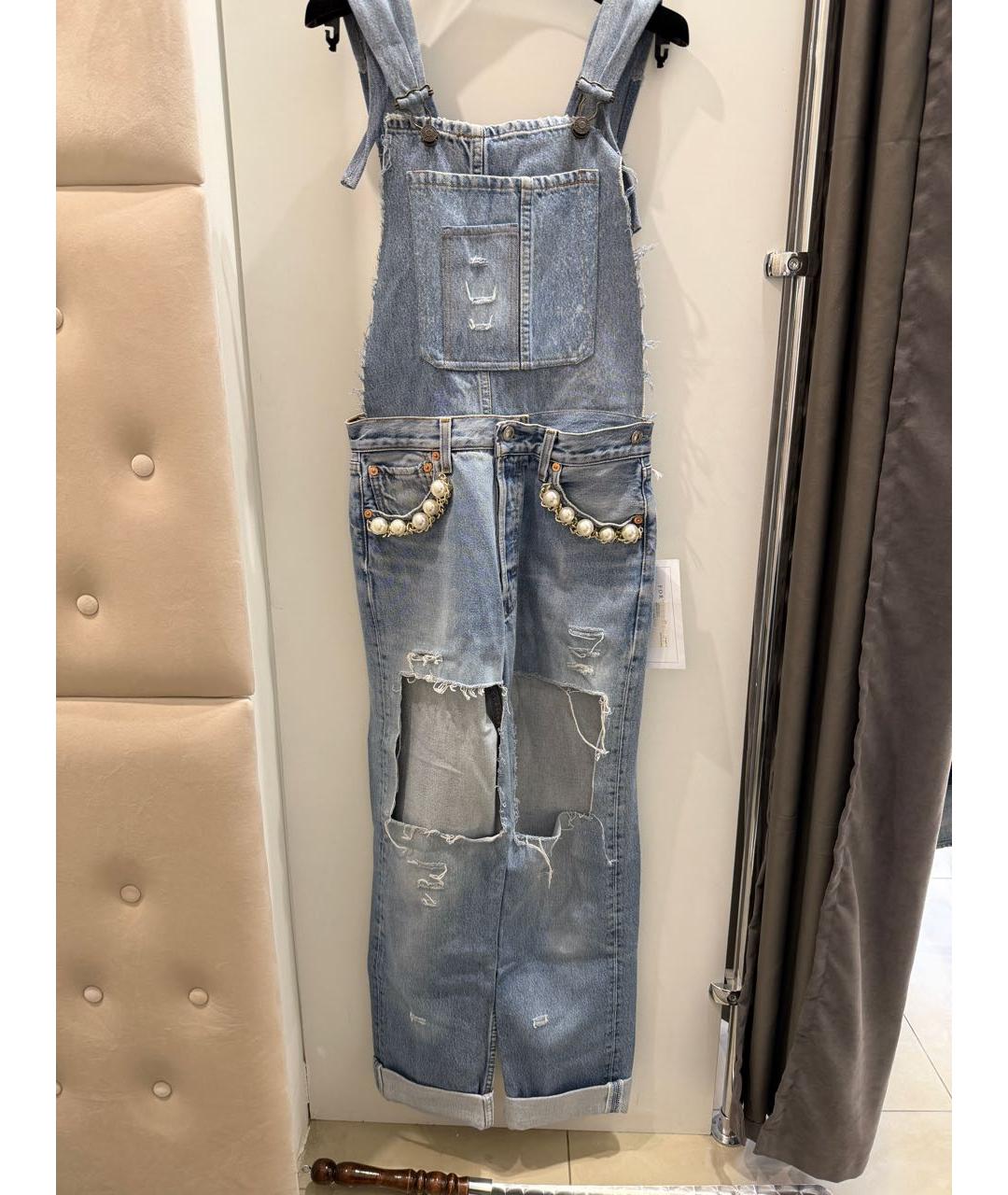 FORTE COUTURE Голубой хлопковый комбинезон, фото 3