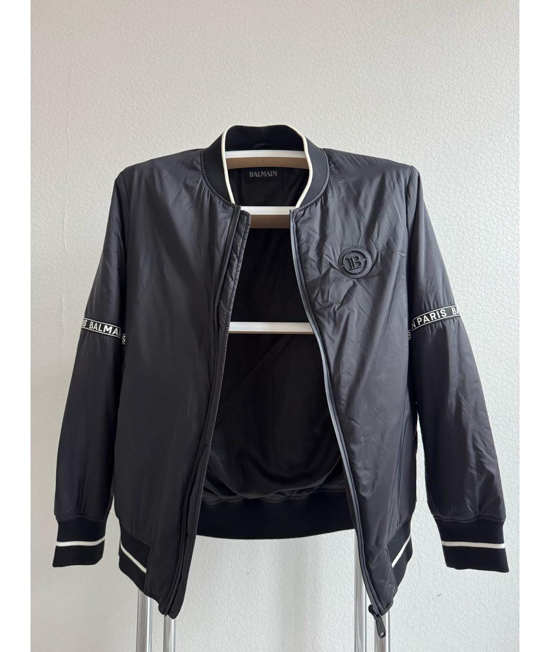 BALMAIN Черная куртка, фото 2