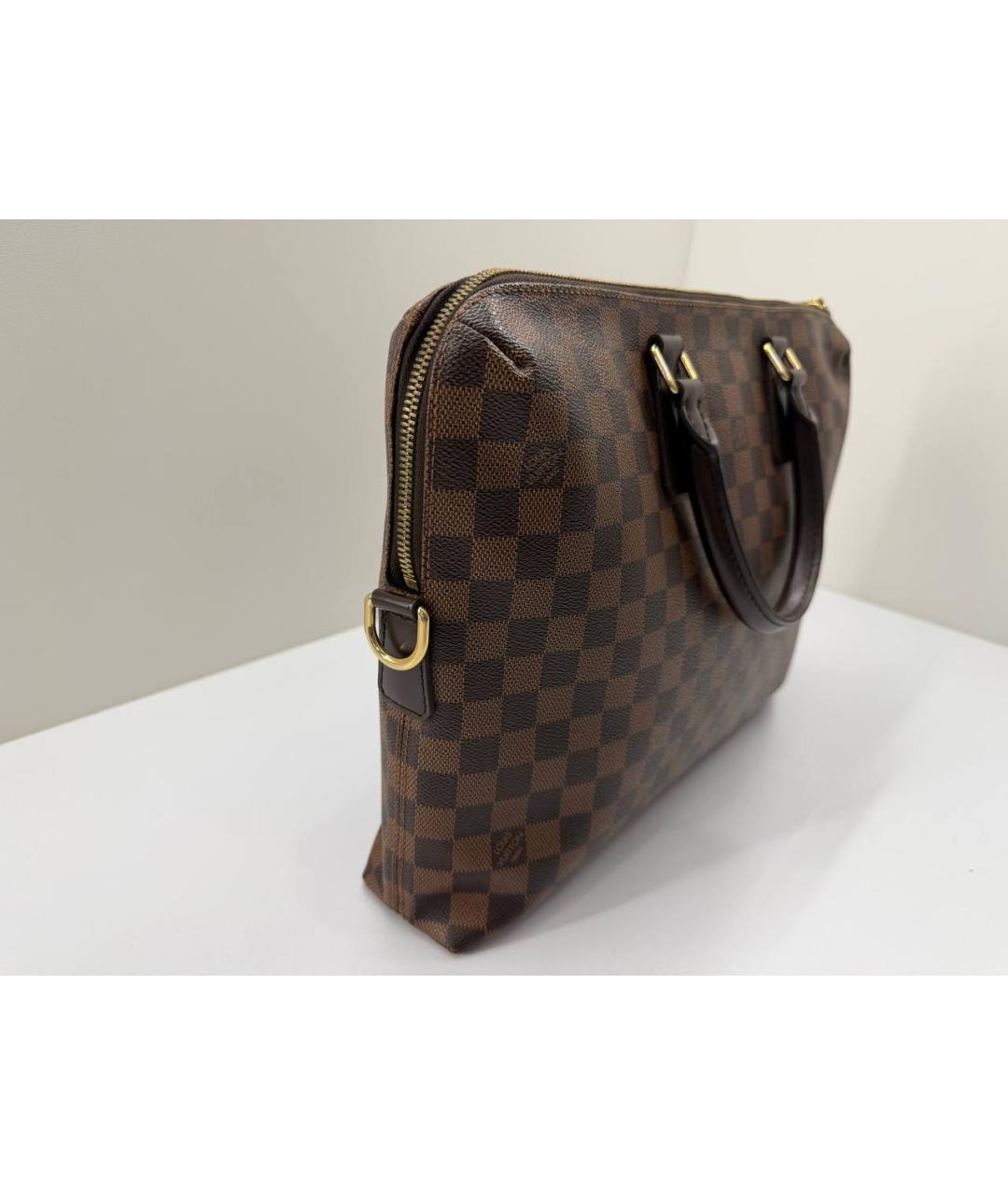 LOUIS VUITTON Коричневый портфель, фото 8