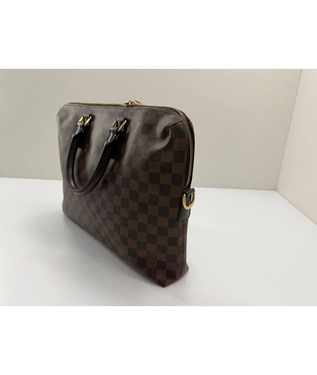 LOUIS VUITTON Коричневый портфель, фото 9