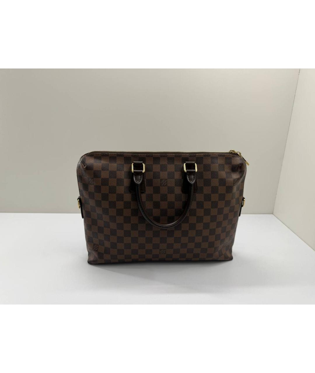 LOUIS VUITTON Коричневый портфель, фото 7