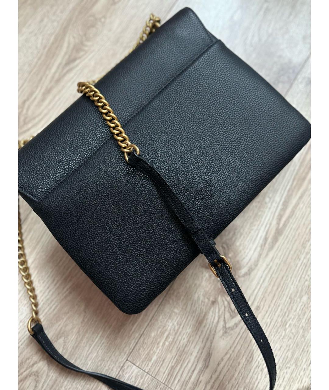 PINKO Черная кожаная сумка через плечо, фото 5