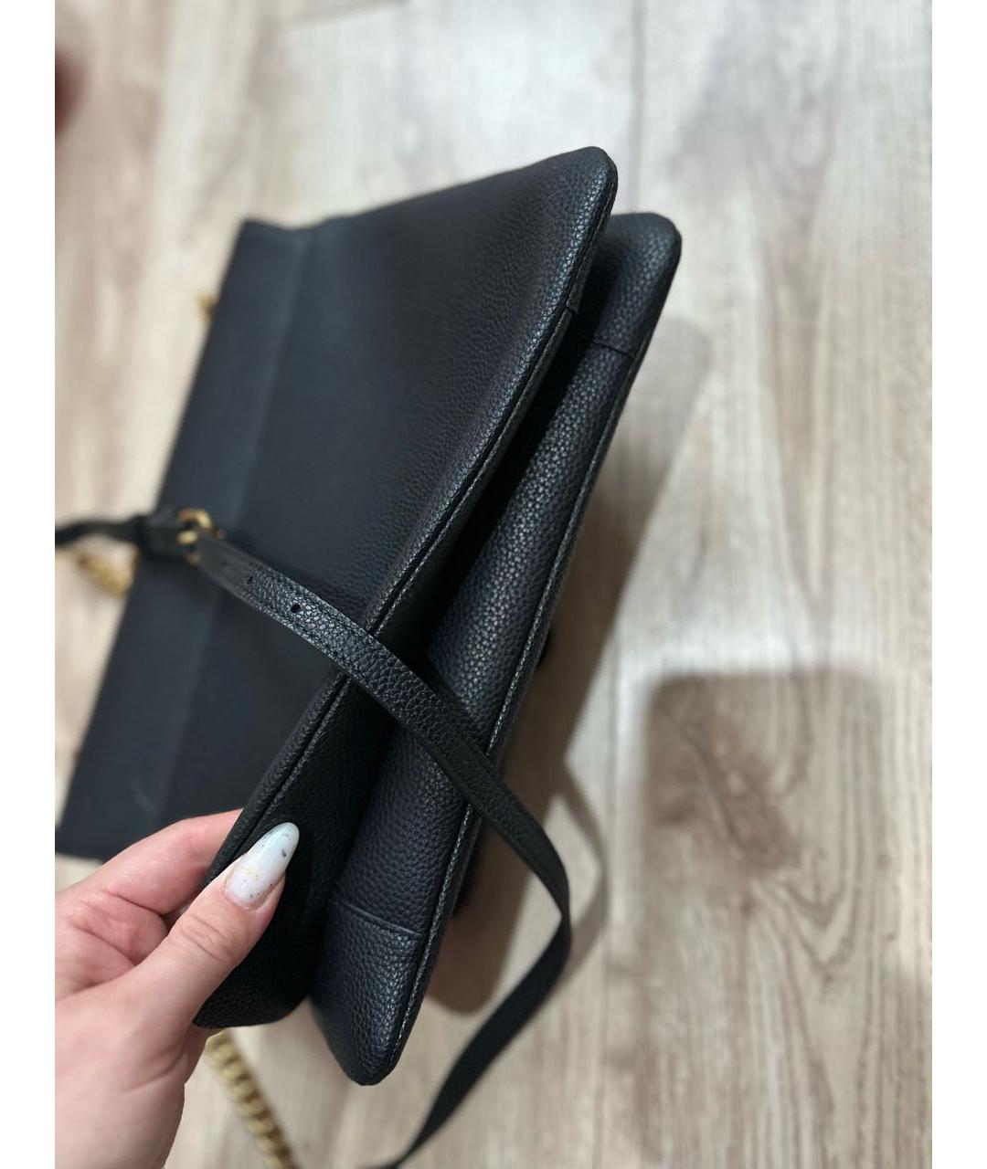 PINKO Черная кожаная сумка через плечо, фото 6