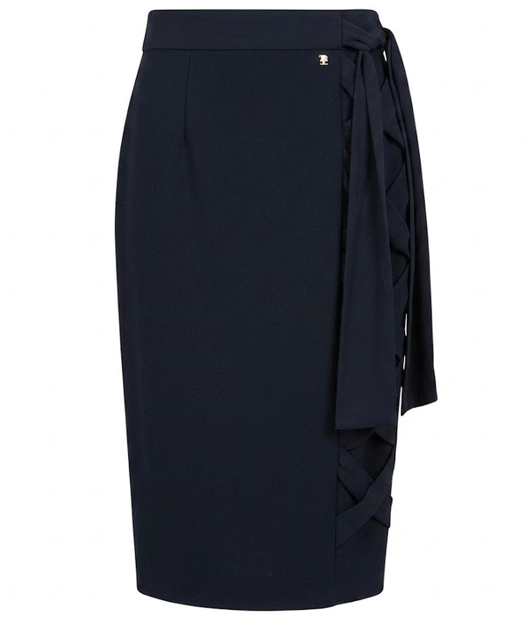 ELISABETTA FRANCHI Черная юбка миди, фото 1