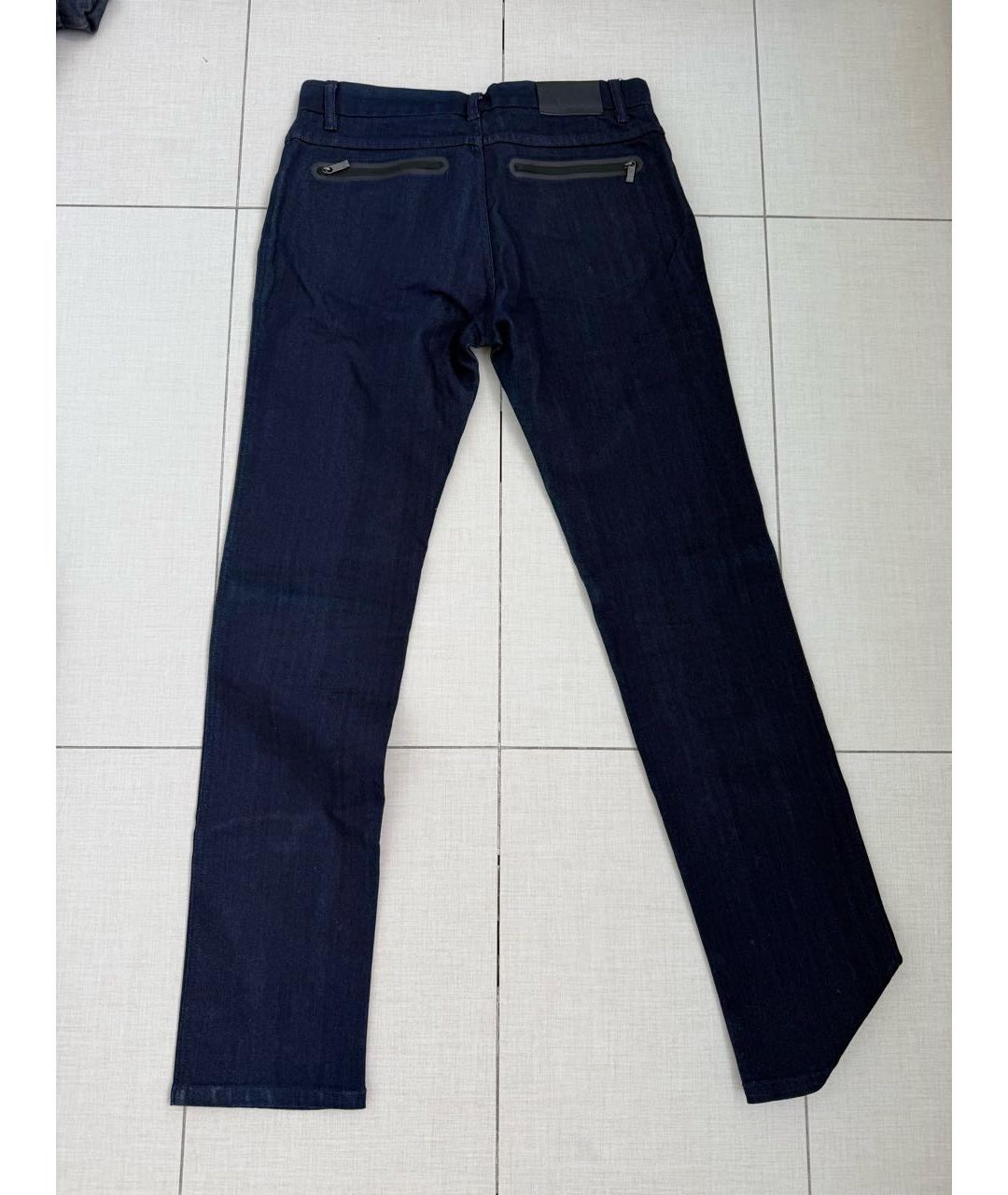 ZEGNA Темно-синие прямые джинсы, фото 2