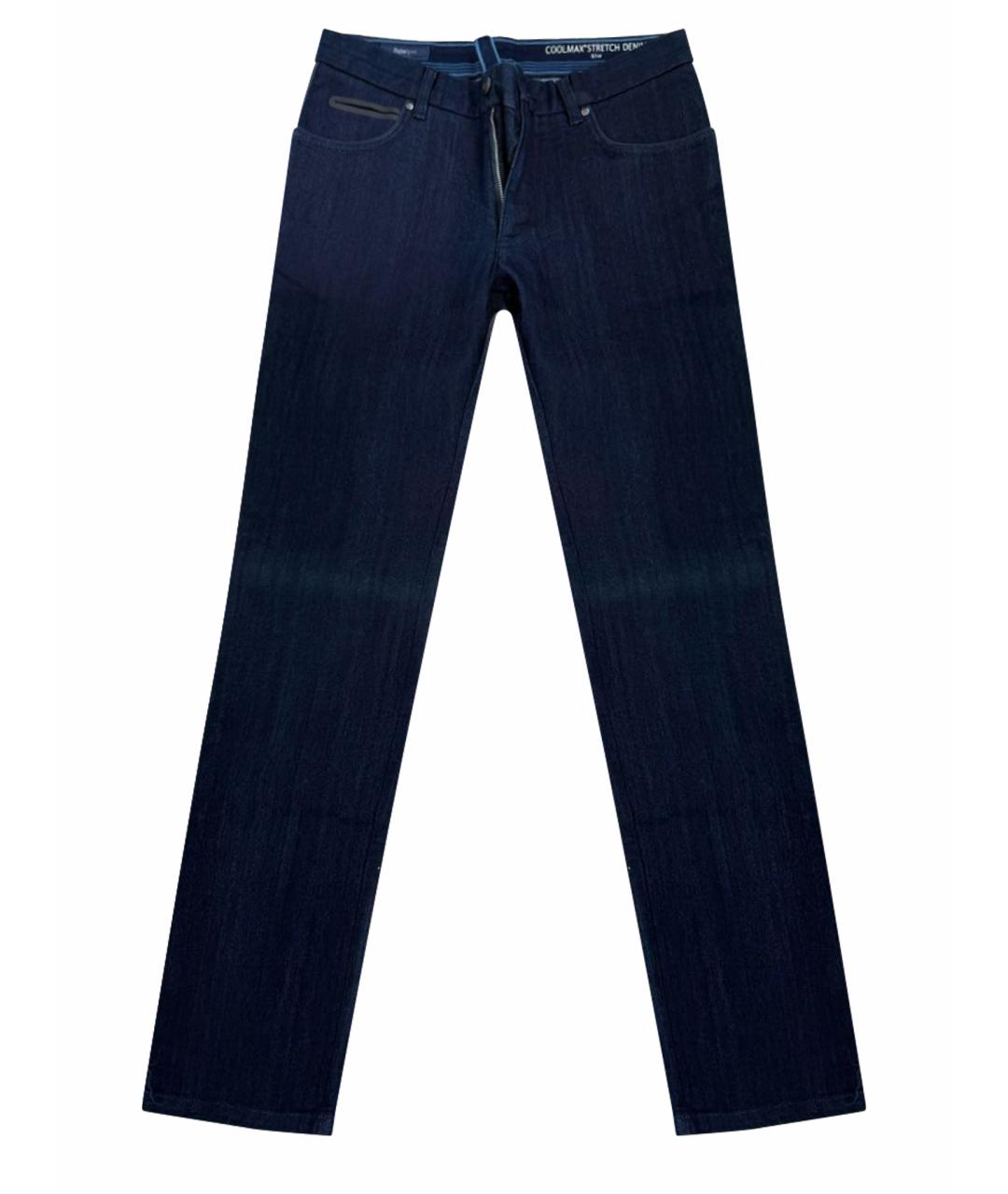 ZEGNA Темно-синие прямые джинсы, фото 1