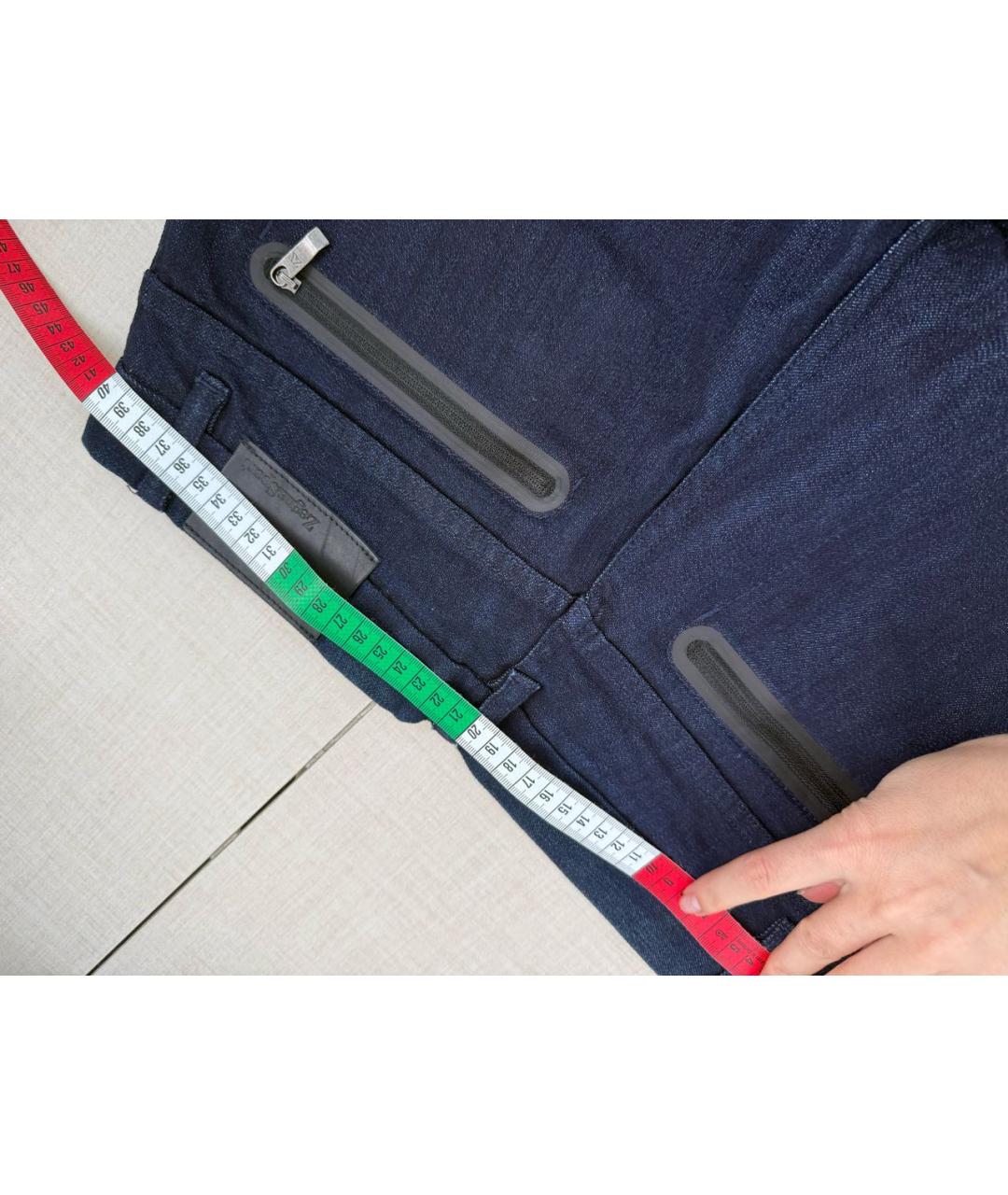 ZEGNA Темно-синие прямые джинсы, фото 7