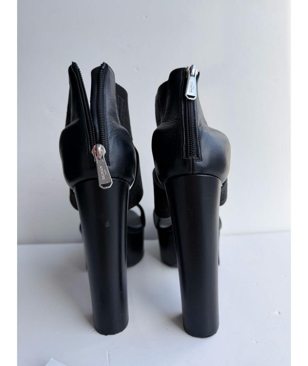 BALMAIN Черные босоножки, фото 2