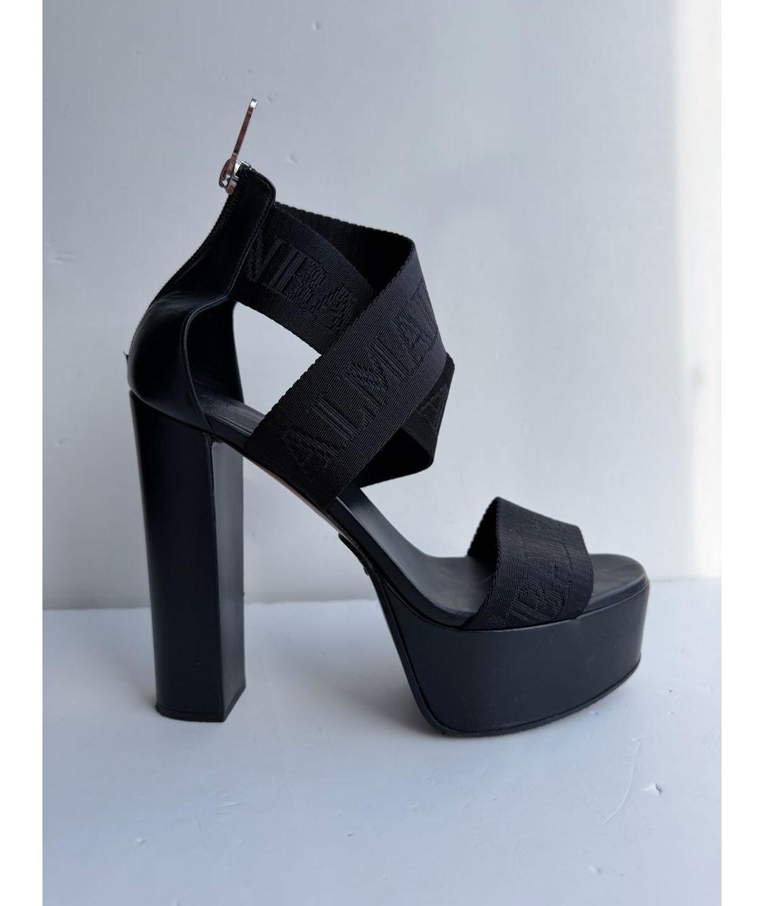 BALMAIN Черные босоножки, фото 9