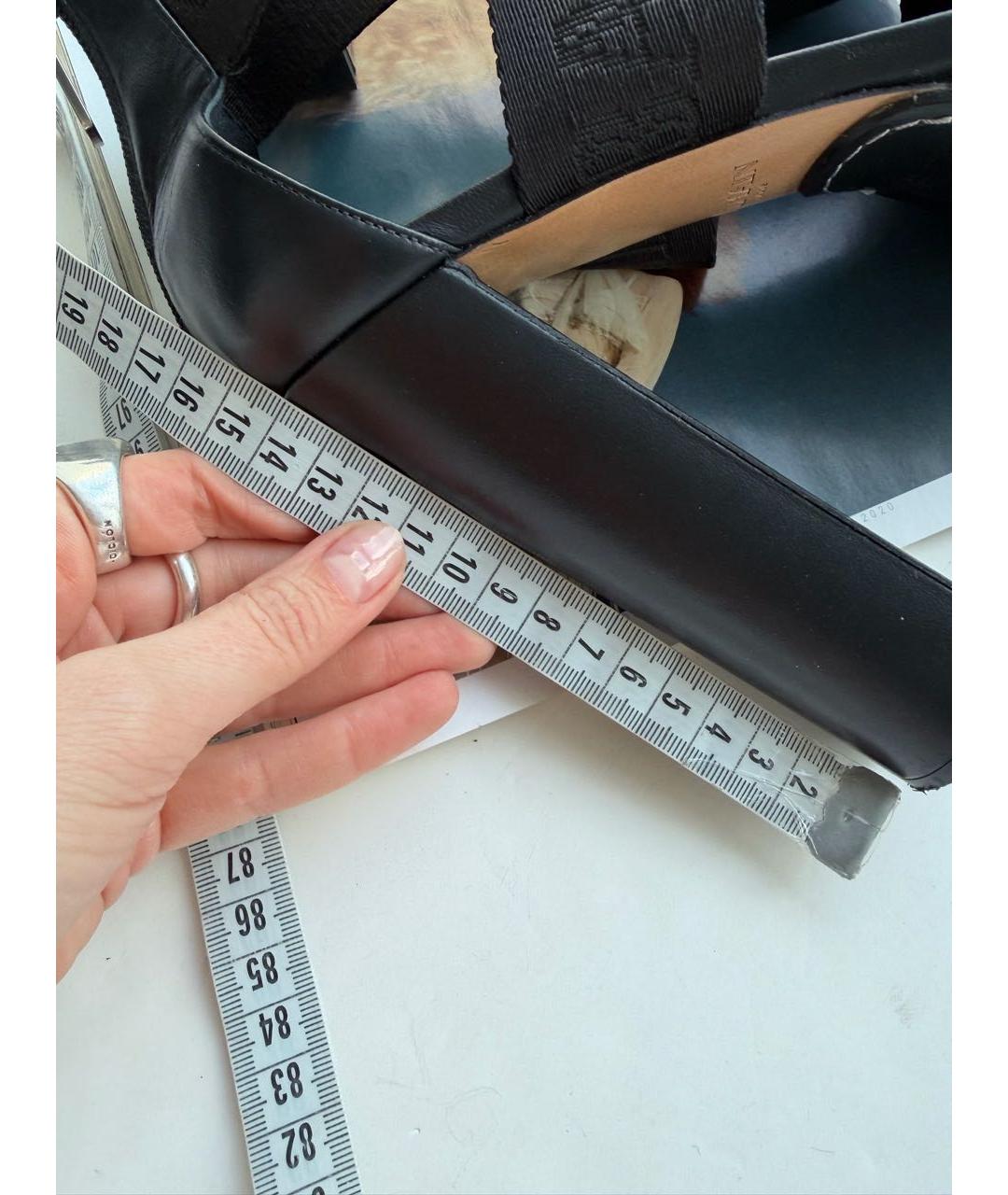 BALMAIN Черные босоножки, фото 6