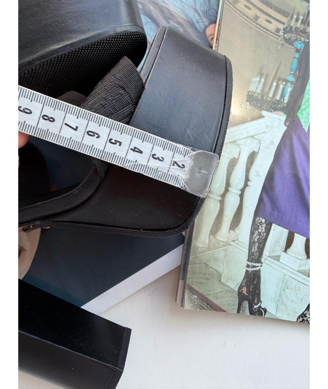 BALMAIN Черные босоножки, фото 7