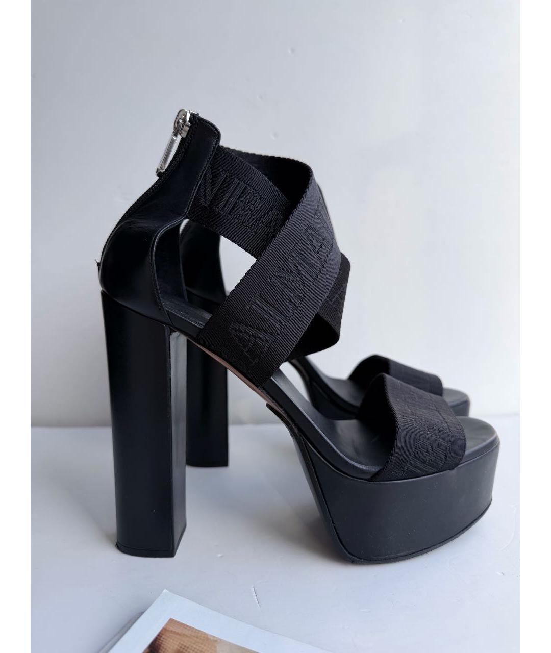 BALMAIN Черные босоножки, фото 3