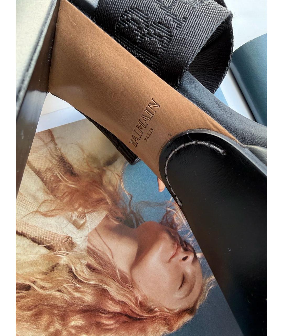 BALMAIN Черные босоножки, фото 5